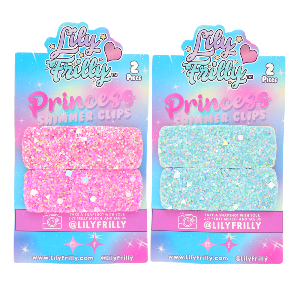 Bubblegum Princess Shimmer Clips