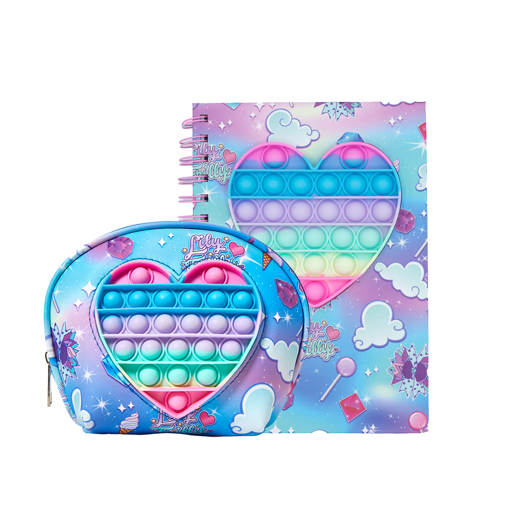 Dreamland Pop-it Pouch and Notebook set