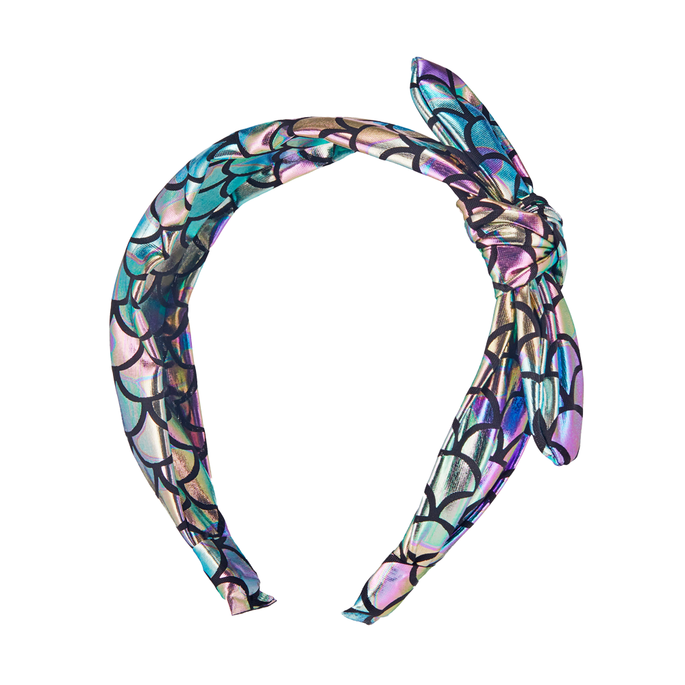 Metallic Knotted Headband - Mermaid