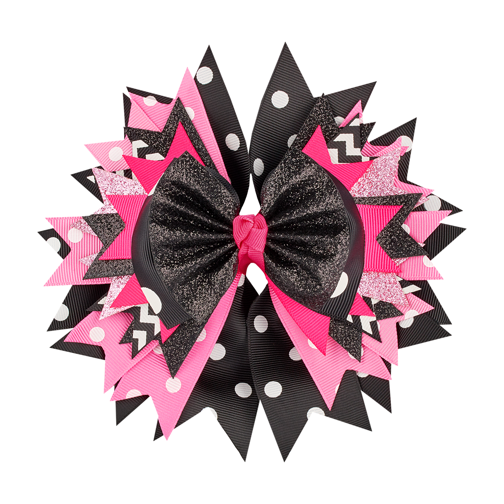 Pink/Black Bow